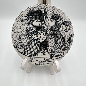 Vintage Rosenthal Germany, Bjorn Wiinblad Danish Design~January Kontakt 6" diame